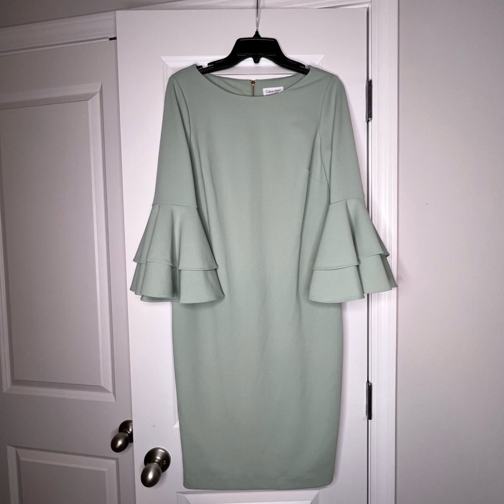 Calvin Klein Bell Sleeved Dress
